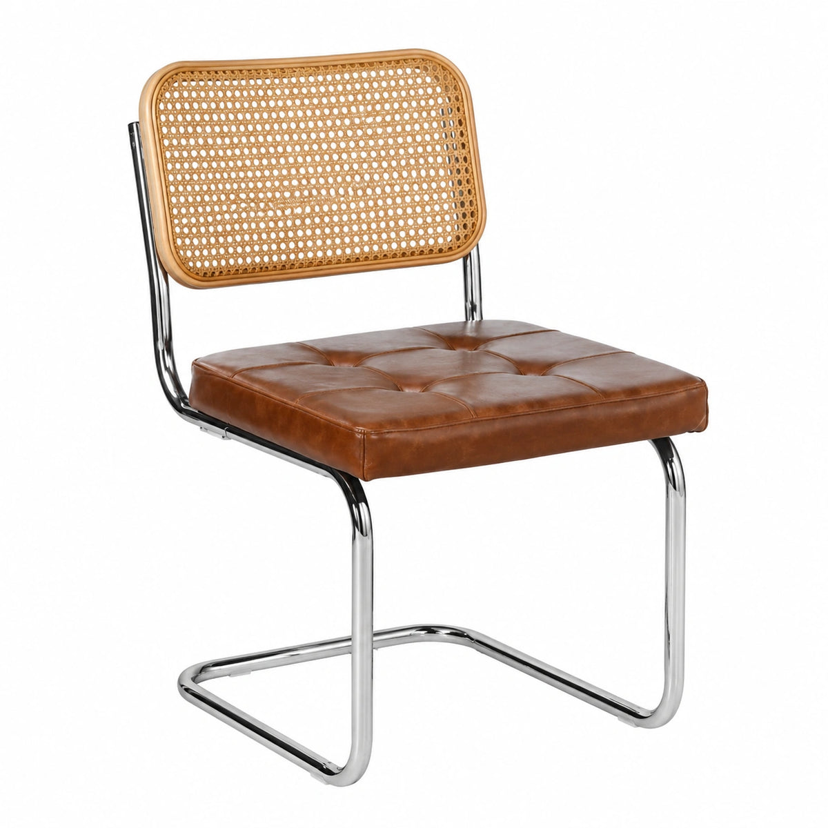 Chaise, en résine tressée, coloris marron, pour la salle à manger ou la cuisine
