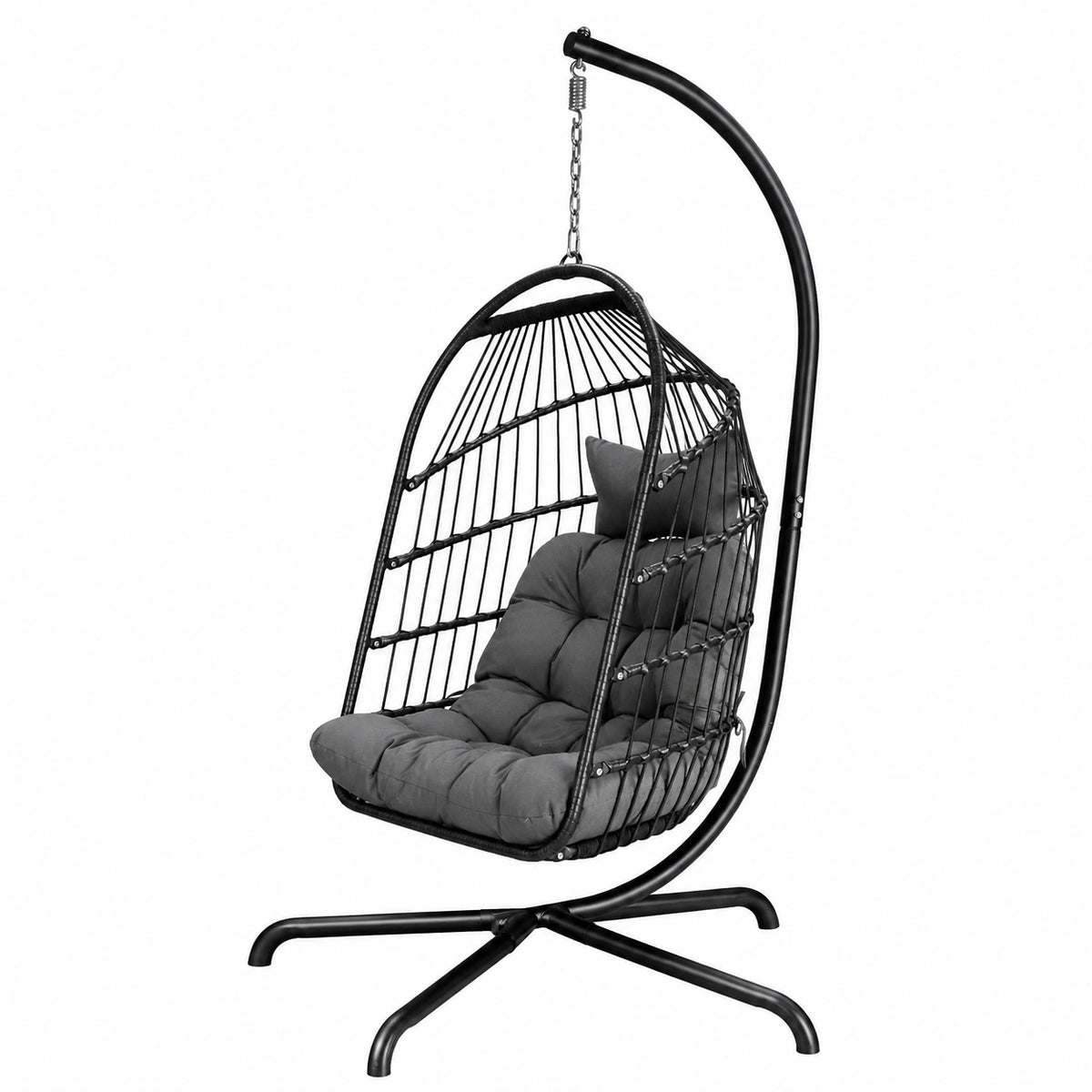 Chaise longue, pliable, en résine tressée, pour la terrasse ou le jardin