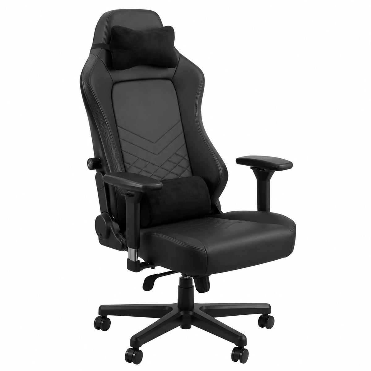 Bureau, en similicuir et cuir, coloris noir, pour l’espace de travail