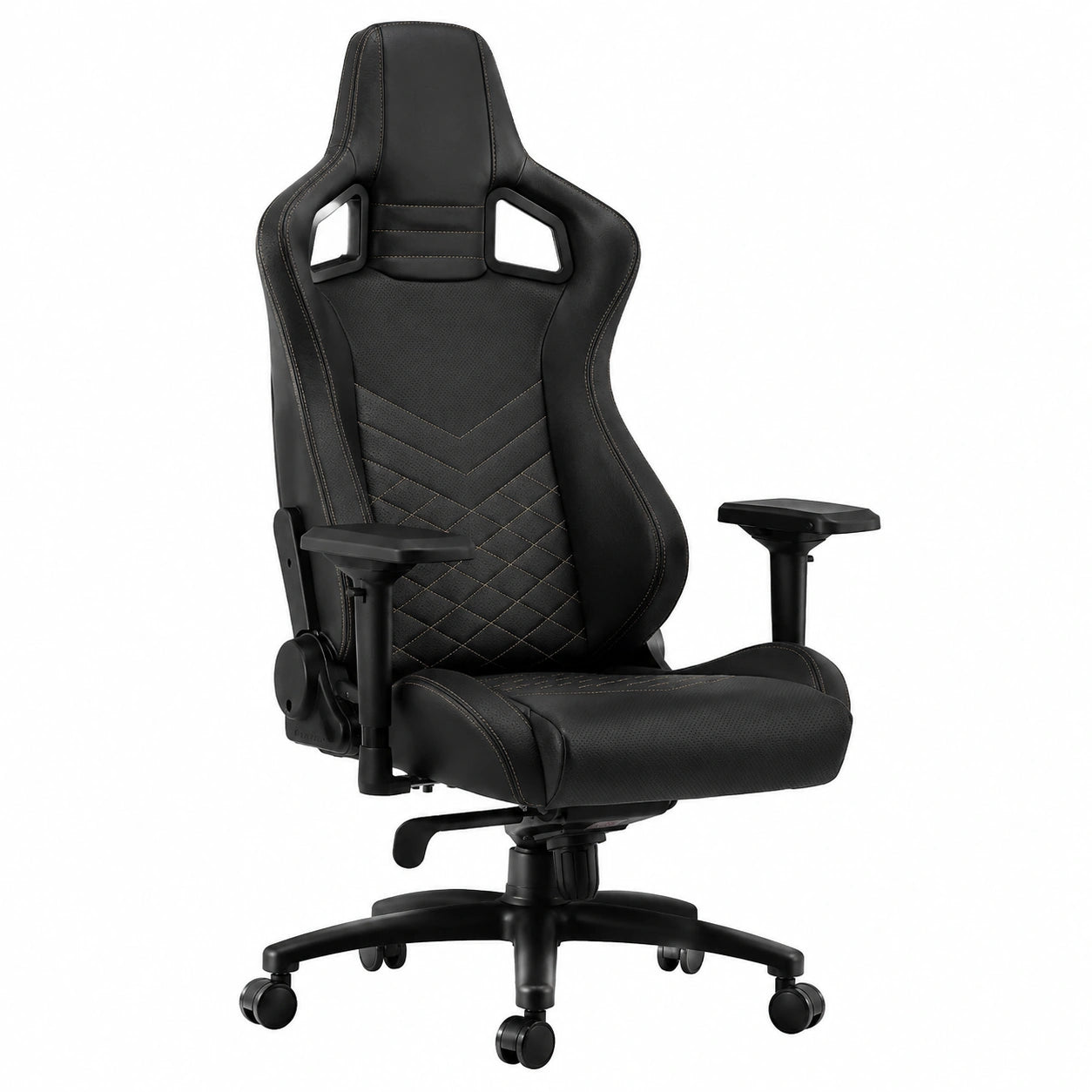 Bureau, en similicuir et cuir, coloris noir, pour l’espace de travail