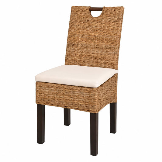 Chaise, en résine tressée, pour la salle à manger ou la cuisine