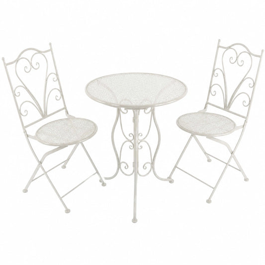 Salon de jardin, coloris blanc, pour la terrasse ou le jardin