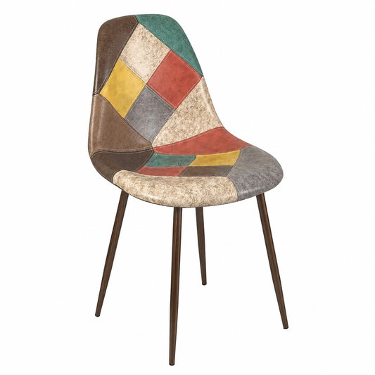 Chaise, rembourré, en métal, pour la salle à manger ou la cuisine