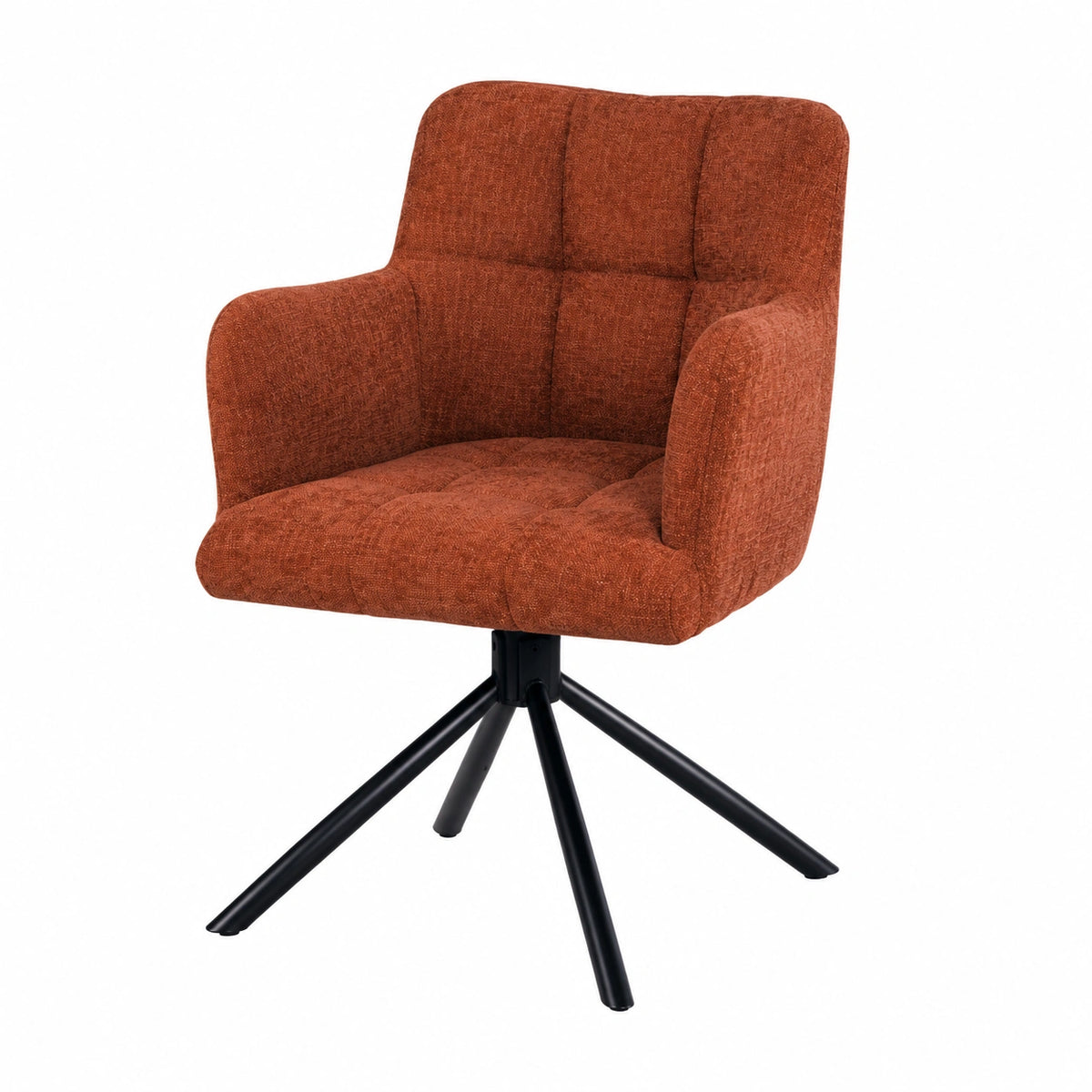 Chaise, pivotant, coloris brun, pour la salle à manger ou la cuisine