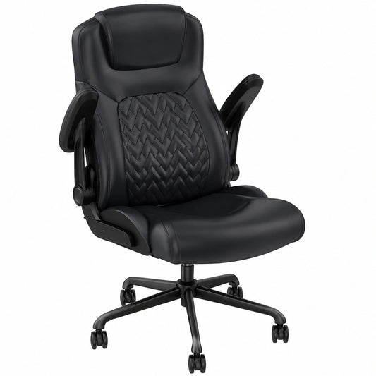 Bureau, en cuir, coloris noir, pour l’espace de travail